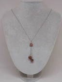 Rodonit Taşı Zincirli Kolye (36030) thumbnail 2