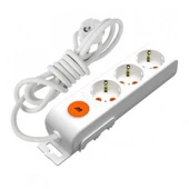 Mutlusan Rı-Tech 3lü 2mt AnahtarTopraklı Grup Priz (001 175 320002 02 00) - 1