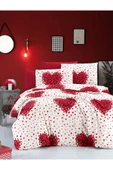 Akkoyunlu home Kalpli Desen Çift Kişilik Nevresim Takımı (NEVRESİM,ÇARŞAF,YASTIK) Takımı 2 Kişilik - 1