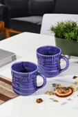 Akkoyunlu home 2'li Mavi Kot Pantolon Model Kupa Takımı Denim Kupa Takımı - 1
