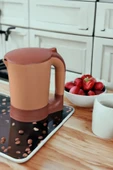 Akkoyunlu home Elektirikli Su Isıtıcı Kettle Kaşıklı Çay ve Kahve Kettle Su Isıtıcı 900 ml 220V - 1