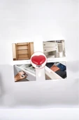 Sezka Life Çok Amaçlı Kulp Mutfak,Banyo Çekmece Kulpu Yapışkanlı Dolap Raf Kulpu 4 Adet Düğme Kulp - 2