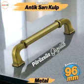 Alfa Metal Antik Sarı Kulp 96 mm Mobilya Çekmece Mutfak Dolabı Dolap Kapak Kulpları Kulb Kulpu thumbnail 1