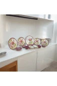 Akkoyunlu home 19 Parça 4 Kişilik Çiçek Desenli  Kahvaltı Takımı Seti thumbnail 1