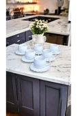 Akkoyunlu home 6 Kişilik Papatya Kahve Fincanı Takımı 90 Ml - 4