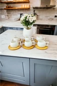 Akkoyunlu home 6 Kişilik Papatya Stant´lı Kahve Fincanı Takımı - 3