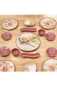 Akkoyunlu home 19 Parça 4 Kişilik Çiçek Desenli  Kahvaltı Takımı Seti thumbnail 2