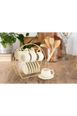 Akkoyunlu home 6 Kişilik Papatya Stant´lı Kahve Fincanı Takımı 90 Ml - 3