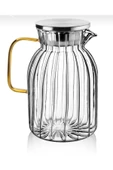 Akkoyunlu home Metal Kapaklı Aıda Cam Sürahi 1800 Ml - 1
