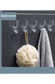 BAYSA 5'li Şeffaf Süper Yapışkan Askı Banyo, Mutfak Düzenleyici Askı - 5