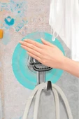 Akkoyunlu home Vantuzlu Askı Güçlü Vakum Vantuz Tipi Banyo Mutfak Duvar Askısı - 4