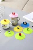 Akkoyunlu home Silikon Kupa Kapağı Soğutma Önleyici Tutucu Silikon Soğuma Önleyici Kapak - 3
