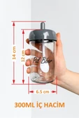 Sezka Life 12 Adet Kapağı Kendinden Kaşıklı Baharatlık Seti Ve 30 Adet Suya Dayanıklı Şeffaf Etiket-300ml - 4