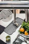 Akkoyunlu home Musluk Lavabo Matı, Mutfak Banyo Batarya Su Tutucu Bulaşık Süngeri Matı 36X13 CM - 2