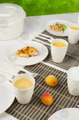 Akkoyunlu home 32 Parça 6 Kişilik Piknik Seti Beyaz Piknik Takımı(çatal,kaşık,bıçak.tabak.bardak)set - 2