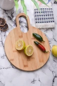 Sezka Life Oval Kesme Doğrama Sunum Tahtası Seti Bambu Kesim Panosu - 1