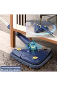 TeknoClass Kendinden Sıkmalı Üçgen Mop 2 Mikrofiber Bezli Cam Duvar Yer Parke Silebilen Mop - 2
