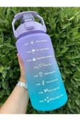 Akkoyunlu home Motivasyonel Su Matarası Su Şişesi Suluk 2litre Tritan Spor Salonu Su Şişesi - 1