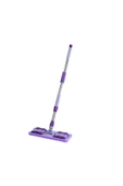 Sezka Life Mandallı Mor Renkli  Mikrofiber Yer Mopu 360°c Döner Başlıklı (1 Adet Yedek Mop Bez) - 1
