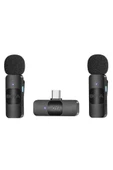 Boya BY-V20 Ultra Kompakt İkili Type-C Kablosuz Yaka Mikrofonu Outlet - 2