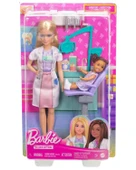 Barbie Bakım Temalı Kariyer Oyun Seti Diş Hekimi Bebeği JCR74 - 1