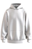 Oversize 'Trust Me God' Baskılı Kapşonlu Hoodie Sweatshirt - 2