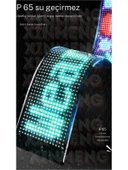 Led Matrix Panel Küçük Boy Dijital Kayar Rgb Ekran Kumandalı Mobil Uygulamalı 37 X 9 cm - 2