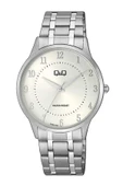 Q&Q QC204J004Y Gümüş Çelik Kordonlu Rakamlı Sevgili Çift Kol Saatleri - 2