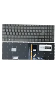 Lenovo ile Uyumlu Ideapad L340-15IWL 81LG00RHTX Klavye Işıklı Füme TR Power Tuşsuz Versiyon - 1