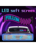 Led Matrix Panel Küçük Boy Dijital Kayar Rgb Ekran Kumandalı Mobil Uygulamalı 37 X 9 cm - 3