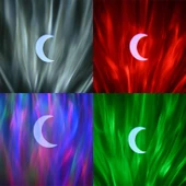 Kuzey Işıkları Yıldız Projeksiyon Lambası Ay Projektör Gece Lambası Müzikli - 1 Adet - 5