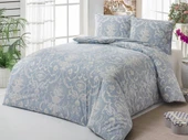 Molinella Home Comfort Pike Seti Baskılı Çift Kişilik Tuval Mavi - 3