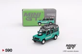 Mini GT Land Rover Defender 110 1985 County Station Wagon Trident Green 590 thumbnail 1