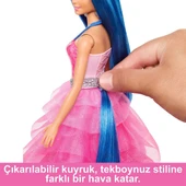 HRR16 Barbie Mavi Saçlı Prenses Bebek - 3