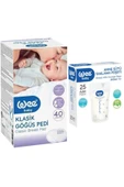 Wee Baby Klasik Göğüs Pedi 40'lı + Anne Sütü Saklama Poşeti 25'li - 1