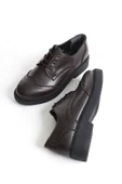 Yampa Acı Kahve Rengi Oxford Ayakkabı - 6