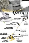 Assur Dijital Ekran Ot Çalı Çim Biçme Şarjlı Tırpan 9000r/min - 2