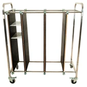 ESD PCB Tablası Taşıma Arabası 100 Slotlu, 1200x550x1380mm thumbnail 1