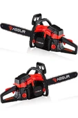 Assur 52 Cc Benzinli Ağaç Odun Dal Kesme 45 Cm Testere - 1