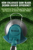Assur 21V Çift Akü Uzatma Kollu Çalı Ot Çim Biçme Şarjlı Tırpan - 5