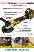 Assur 21V Çift Akülü Kömürsüz Şarjlı 125mm Avuç Taşlama - 2