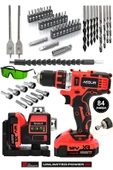 Assur Profesyonel 12V Çift Akülü Vidalama 84 Parça & 12 Köşe 360° Lazer Hizalama Set - 1