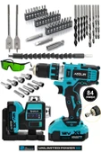 Assur Profesyonel 12V Çift Akülü Vidalama 84 Parça & 12 Köşe 360° Lazer Hizalama Set - 1