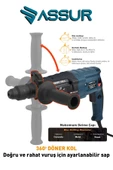 Assur Profesyonel Metal Şanzıman Kırıcı Delici Hilti Darbeli Matkap 2-28mm - 3
