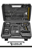 Assur 21V Şarjlı Matkap Kömürsüz Çelik Mandren Darbeli Akülü Vidalama thumbnail 2