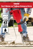 Assur 1800W Darbeli 16 Kg Kırıcı Delici Hilti - 3