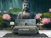 Buda Heykeli Temalı Duvar Kağıdı thumbnail 2