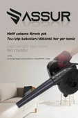 Assur 450 W 6 Kademe Devir Ayarlı Elektrikli Hava Üfleme Emme Körüğü - 3