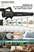 Assur Profesyonel 21 V Çift Akülü Turbo Motor 2800 Rpm Yaprak Hava Üfleme Makinesi - 2
