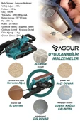 Assur 900W Elektrikli Vakumlu Tozsuz Cila Özellikli Tank Zımpara Makinesi - 3